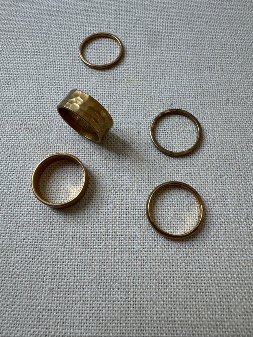 Noonday Collection Gold Tone Stacking Ring Set
